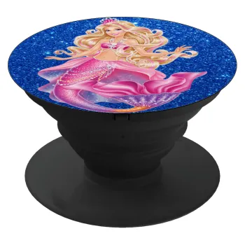 Barbie mermaid blue, Phone Holders Stand  Black Hand-held Mobile Phone Holder