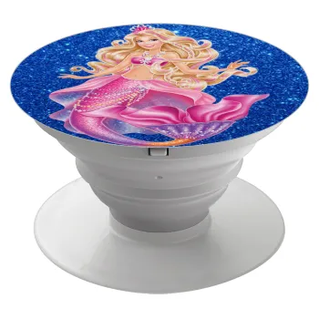 Barbie mermaid blue, Phone Holders Stand  White Hand-held Mobile Phone Holder