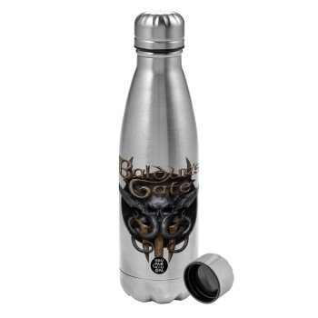 Baldur's Gate, Metallic water bottle, stainless steel, 750ml
