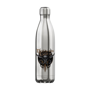 Baldur's Gate, Μεταλλικό παγούρι θερμός Inox (Stainless steel), διπλού τοιχώματος, 750ml