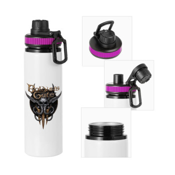 Baldur's Gate, Metallic water bottle with safety lid, 850ml aluminum