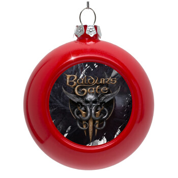 Baldur's Gate, Red Christmas tree ornament bauble 8cm