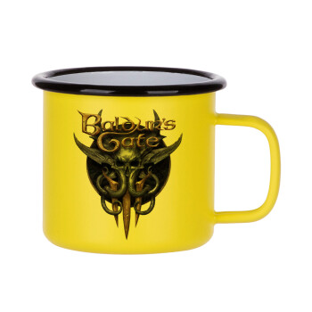 Baldur's Gate, Metallic enamel MATT Yellow cup 360ml