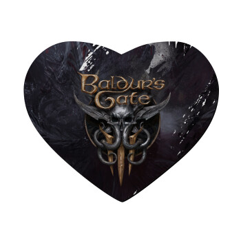 Baldur's Gate, Mousepad heart 23x20cm