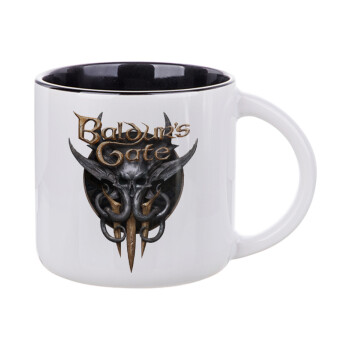 Baldur's Gate, Κούπα κεραμική 400ml Λευκή/Μαύρη