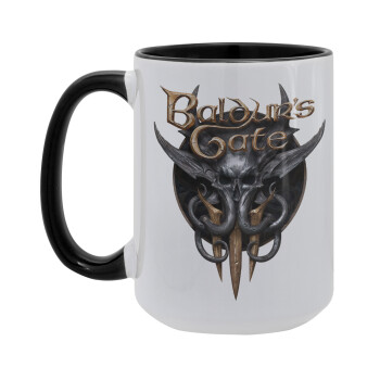 Baldur's Gate, Κούπα Mega 15oz, κεραμική Μαύρη, 450ml