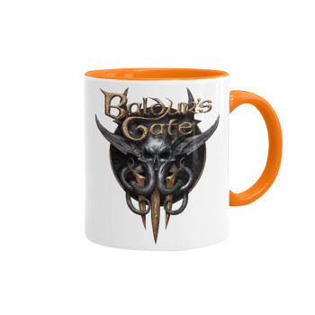 Baldur's Gate, Κούπα χρωματιστή πορτοκαλί, κεραμική, 330ml