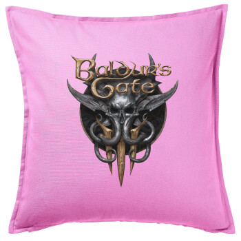 Baldur's Gate, Μαξιλάρι καναπέ ΡΟΖ 100% βαμβάκι, περιέχεται το γέμισμα (50x50cm)