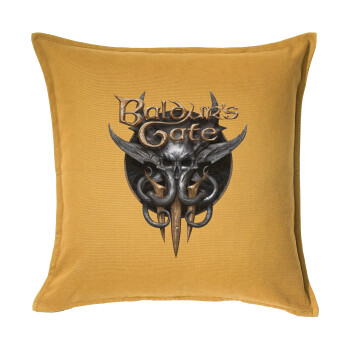 Baldur's Gate, Sofa cushion YELLOW 50x50cm includes filling