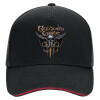 DRILL Adult Ultimate Hat BLACK/RED, (100% COTTON, ADULT, UNISEX, ONE SIZE)