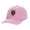 Καπέλο παιδικό casual μπειζμπολ, 100% Βαμβακερό Twill, ΡΟΖ (ΒΑΜΒΑΚΕΡΟ, ΠΑΙΔΙΚΟ, ONE SIZE)