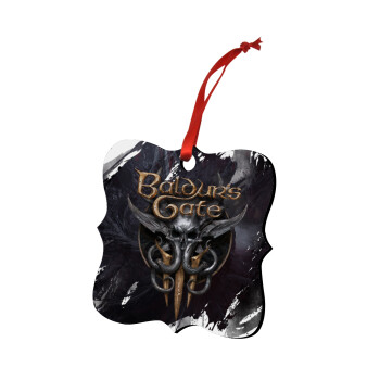 Baldur's Gate, Christmas ornament polygon wooden 7.5cm