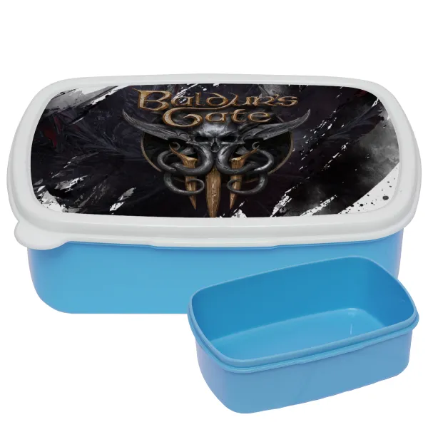 Baldur's Gate — BLUE kids' plastic lunch box (BPA-free), L18 x W13 x H6cm