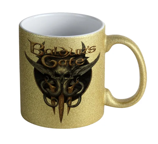 Baldur's Gate — Κούπα Χρυσή Glitter που γυαλίζει, κεραμική, 330ml
