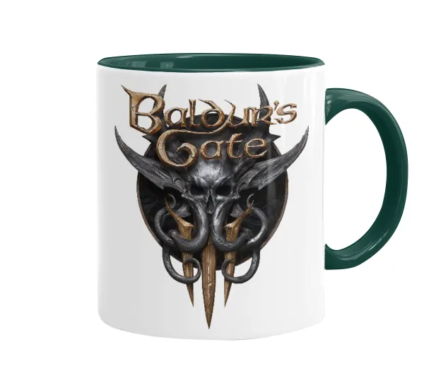 Baldur's Gate — Mug colored green, ceramic, 330ml