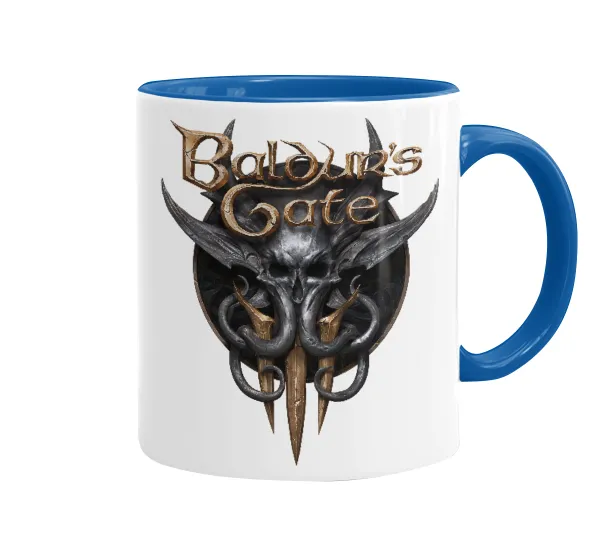 Baldur's Gate — Mug colored blue, ceramic, 330ml