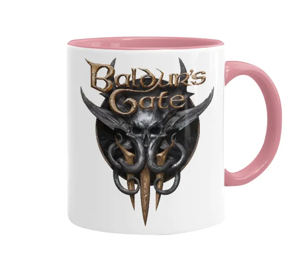 Baldur's Gate — Mug colored pink, ceramic, 330ml