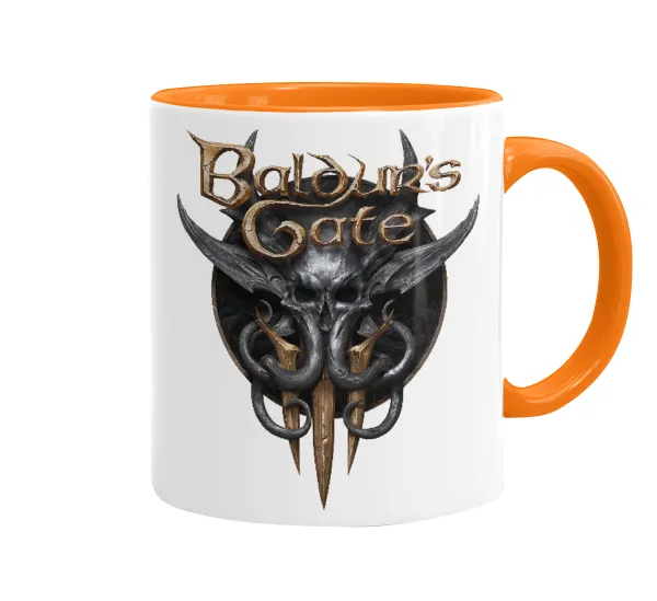 Baldur's Gate — Mug colored orange, ceramic, 330ml