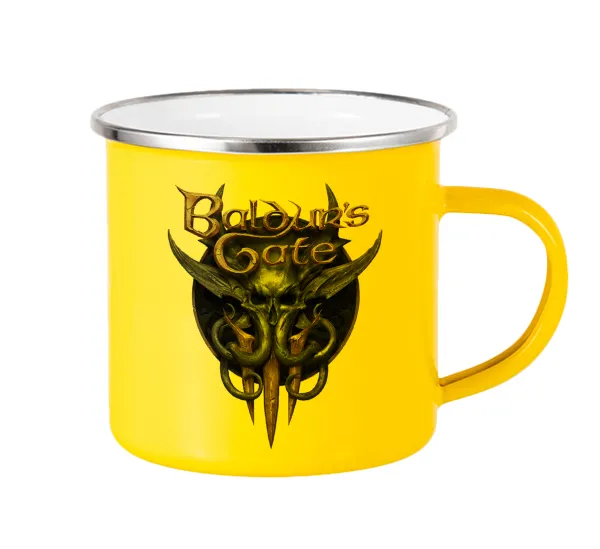 Baldur's Gate — Κούπα Μεταλλική εμαγιέ Κίτρινη 360ml