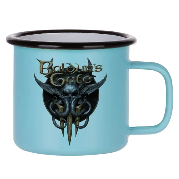 Baldur's Gate — Κούπα Μεταλλική εμαγιέ ΜΑΤ σιέλ 360ml