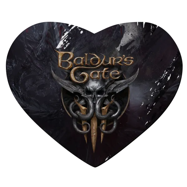 Baldur's Gate — Mousepad καρδιά 23x20cm