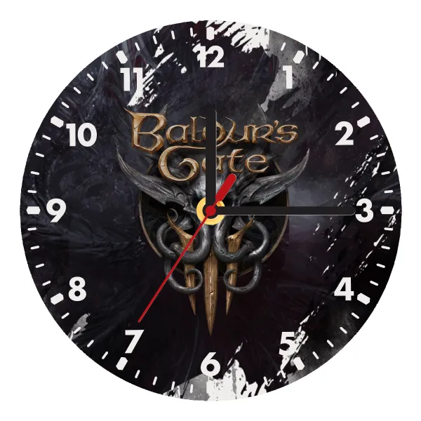 Baldur's Gate — Ρολόι τοίχου ξύλινο (20cm)