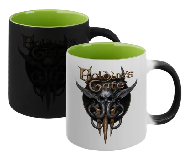 Baldur's Gate — Magic mug with green interior, ceramic, 330ml, changes colour with hot drinks