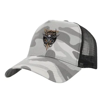 Baldur's Gate, Καπέλο Ενηλίκων Structured Trucker, με Δίχτυ, (παραλλαγή) Army Camo (100% ΒΑΜΒΑΚΕΡΟ, ΕΝΗΛΙΚΩΝ, UNISEX, ONE SIZE)