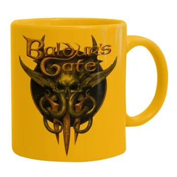 Baldur's Gate, Κούπα, κεραμική κίτρινη, 330ml