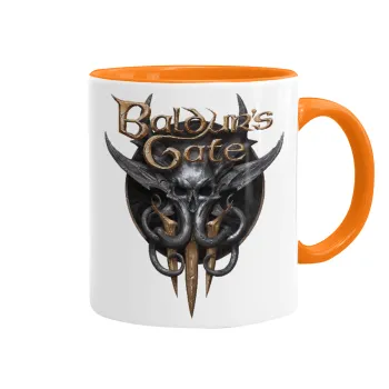 Baldur's Gate, Κούπα χρωματιστή πορτοκαλί, κεραμική, 330ml