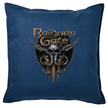 Baldur's Gate, Μαξιλάρι καναπέ Μπλε 100% βαμβάκι, περιέχεται το γέμισμα (50x50cm)
