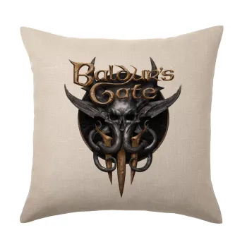 Baldur's Gate, Μαξιλάρι καναπέ ΛΙΝΟ 40x40cm περιέχεται το  γέμισμα