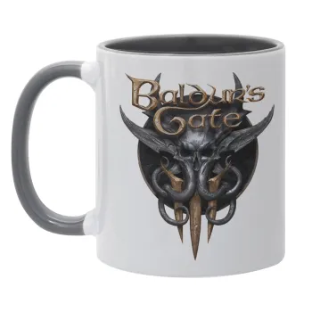 Baldur's Gate, Κούπα χρωματιστή γκρι, κεραμική, 330ml