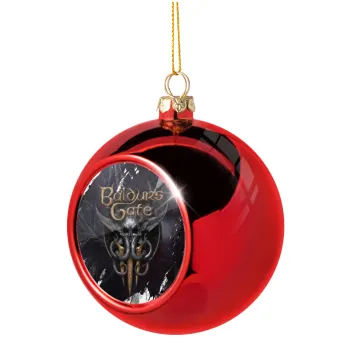 Baldur's Gate, Christmas tree ball Red 8cm