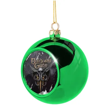 Baldur's Gate, Green Christmas tree ornament ball 8cm