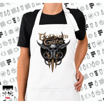 Baldur's Gate, Ποδιά μακριά Σεφ ολόσωμη με τσέπες white (ΕΝΗΛΙΚΩΝ)