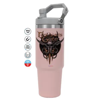 Baldur's Gate, ΡΟΖ χρώματος Θερμός Ανοξείδωτο 890ml (30oz) με χερούλι