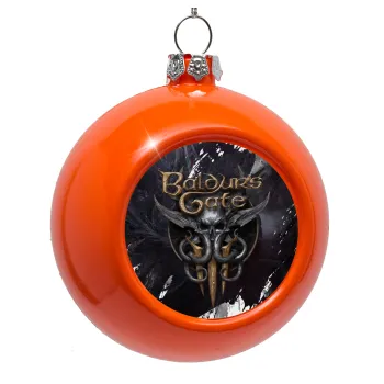 Baldur's Gate, Orange Christmas tree ornament bauble 8cm