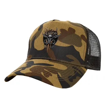 Baldur's Gate, Adult Structured Trucker Hat, with Mesh, (Camouflage) Army (100% COTTON, ADULT, UNISEX, ONE SIZE)
