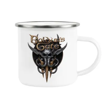 Baldur's Gate, Κούπα Μεταλλική εμαγιέ λευκη 360ml