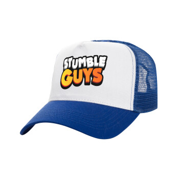 Stumble Guys, Καπέλο Structured Trucker, ΛΕΥΚΟ/ΜΠΛΕ