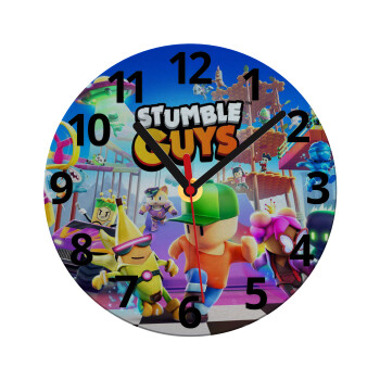 Stumble Guys, Ρολόι τοίχου γυάλινο (20cm)