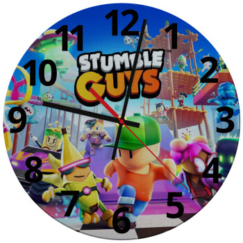 Stumble Guys, Ρολόι τοίχου γυάλινο (30cm)