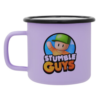 Stumble Guys, Κούπα Μεταλλική εμαγιέ ΜΑΤ Light Pastel Purple 360ml