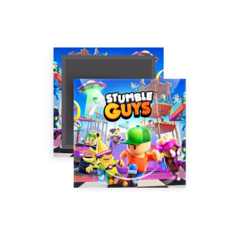 Stumble Guys, Μαγνητάκι ψυγείου τετράγωνο διάστασης 5x5cm