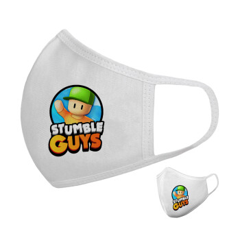 Stumble Guys, Μάσκα υφασμάτινη υψηλής άνεσης παιδική (Δώρο πλαστική θήκη)