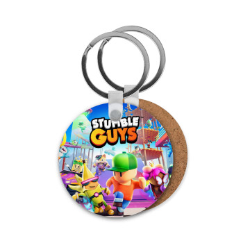 Stumble Guys, Μπρελόκ Ξύλινο στρογγυλό MDF Φ5cm