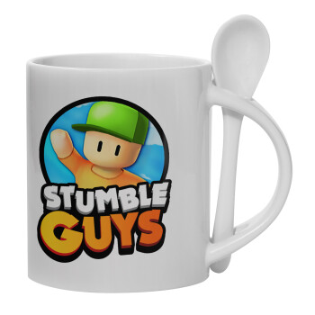 Stumble Guys, Κούπα, κεραμική με κουταλάκι, 330ml (1 τεμάχιο)