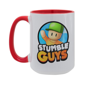 Stumble Guys, Κούπα Mega 15oz, κεραμική Κόκκινη, 450ml