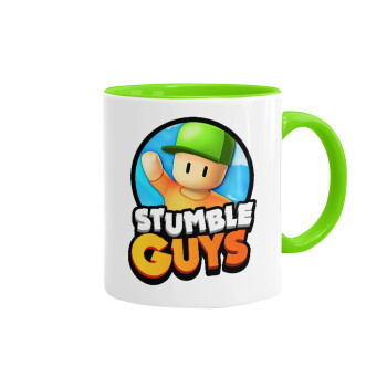 Stumble Guys, Mug colored light green, ceramic, 330ml
